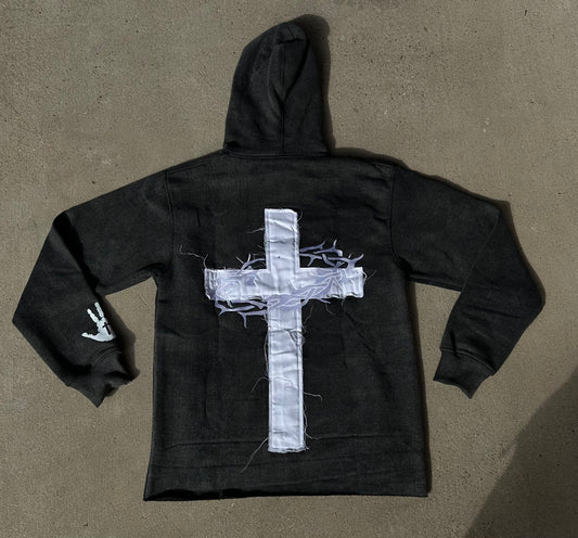 SAVED BY JESUS Grey Hoodie